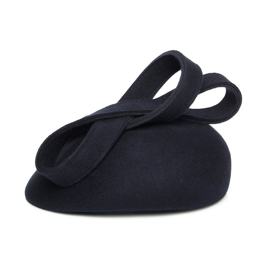 Chapeau Calot en Laine Jenny bleu marine WHITELEY