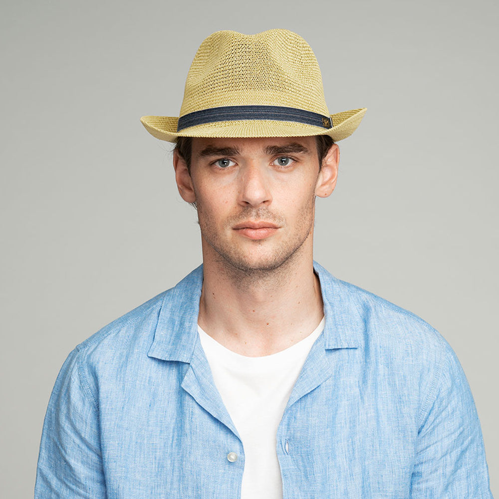 Chapeau Trilby en Paille Toyo Elliot naturel BAILEY