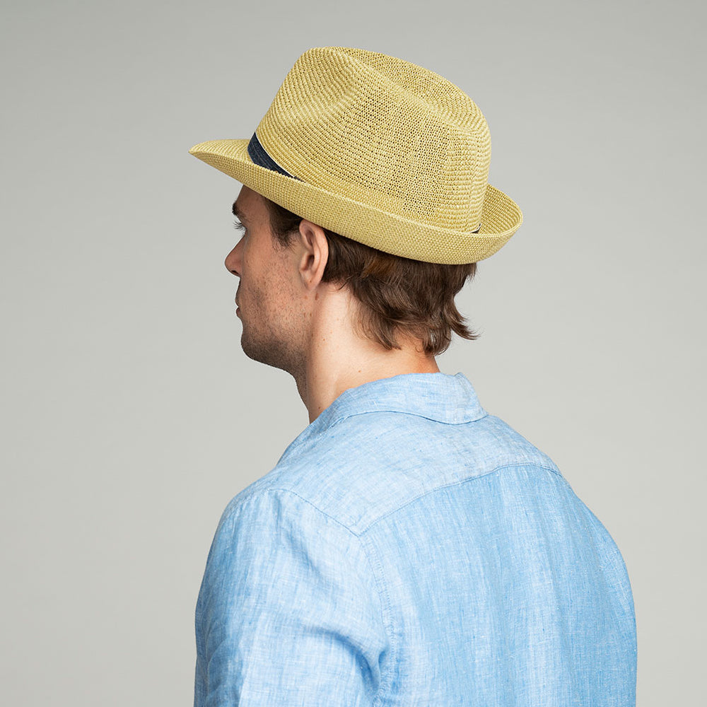 Chapeau Trilby en Paille Toyo Elliot naturel BAILEY