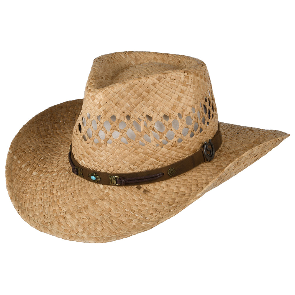Chapeau de Cowboy en Raphia Ventilé Rifterson naturel STETSON
