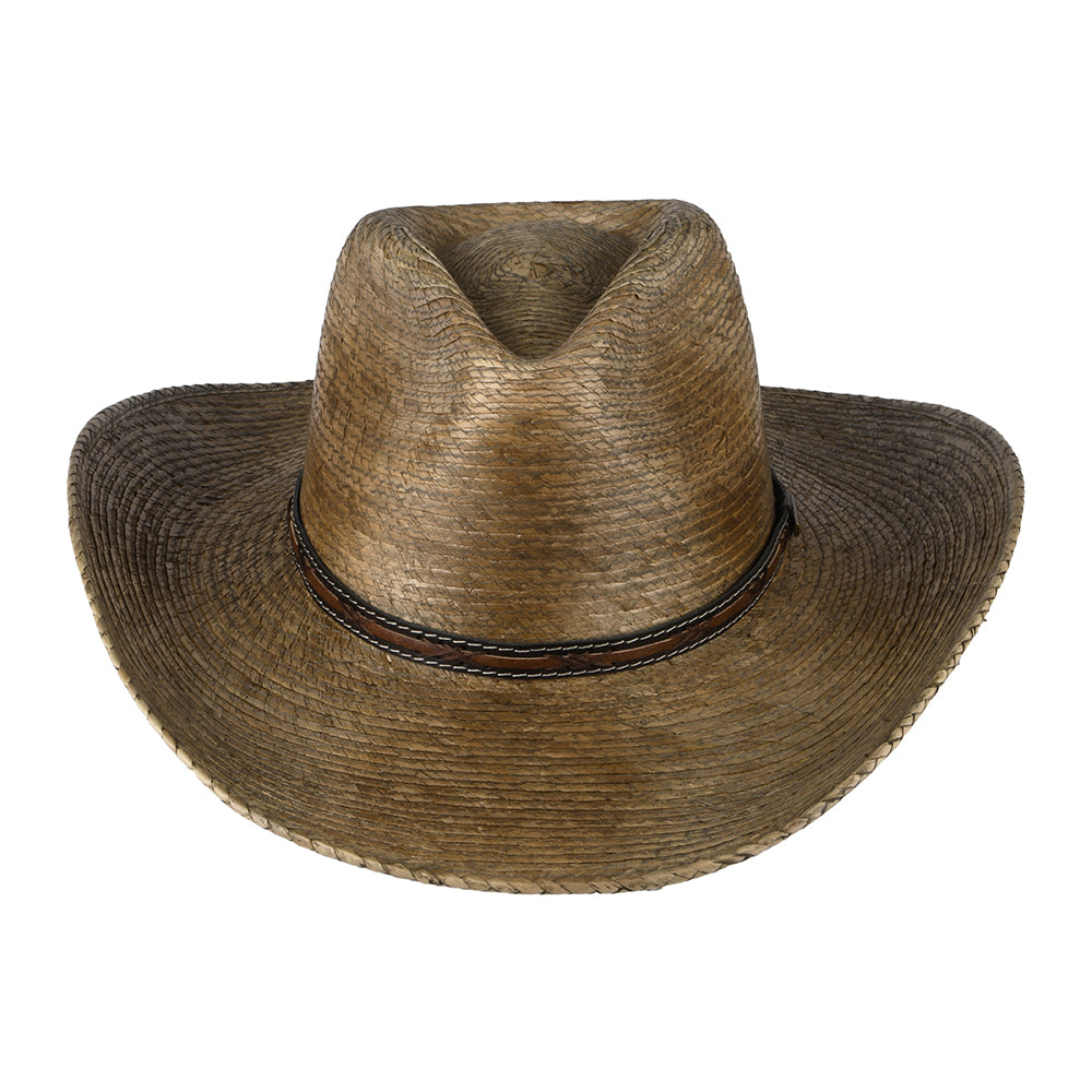 Chapeau de Cowboy Vieilli en Paille de Palme du Mexique naturel STETSON