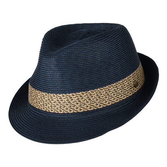 Chapeau Trilby Milan bleu marine FAILSWORTH