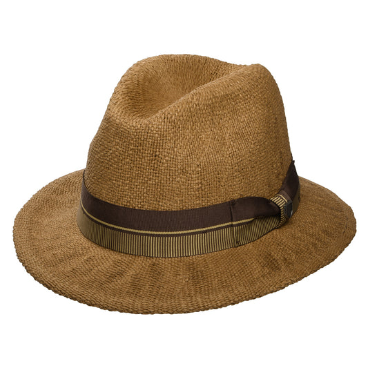 Chapeau Fedora en Paille Toyo Roma café BRIXTON