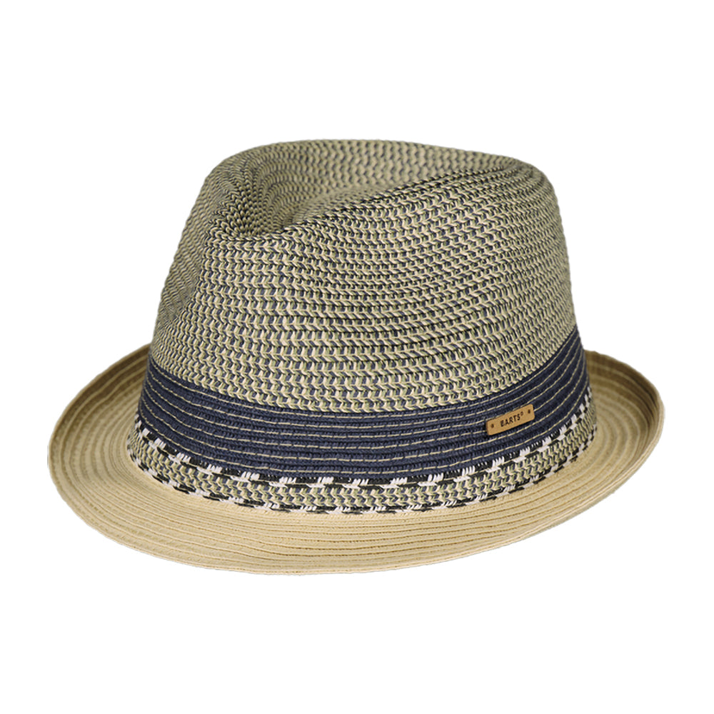 Chapeau Trilby Été Fluoriet bleu-naturelle BARTS
