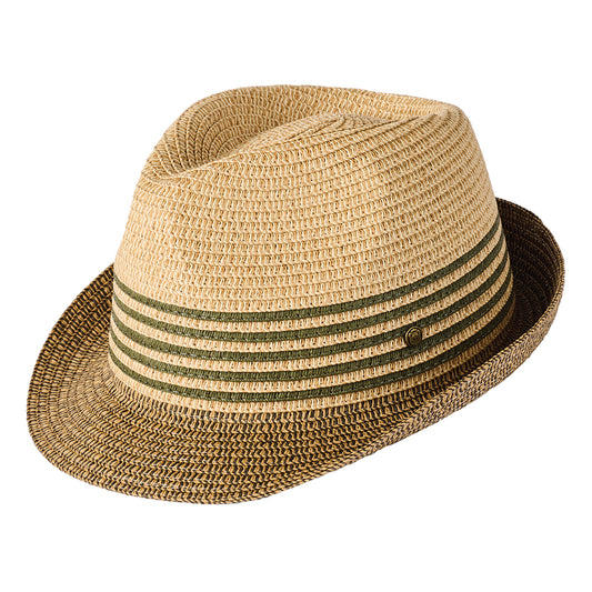 Chapeau Trilby en Paille Toyo Lucca naturel-olive FAILSWORTH