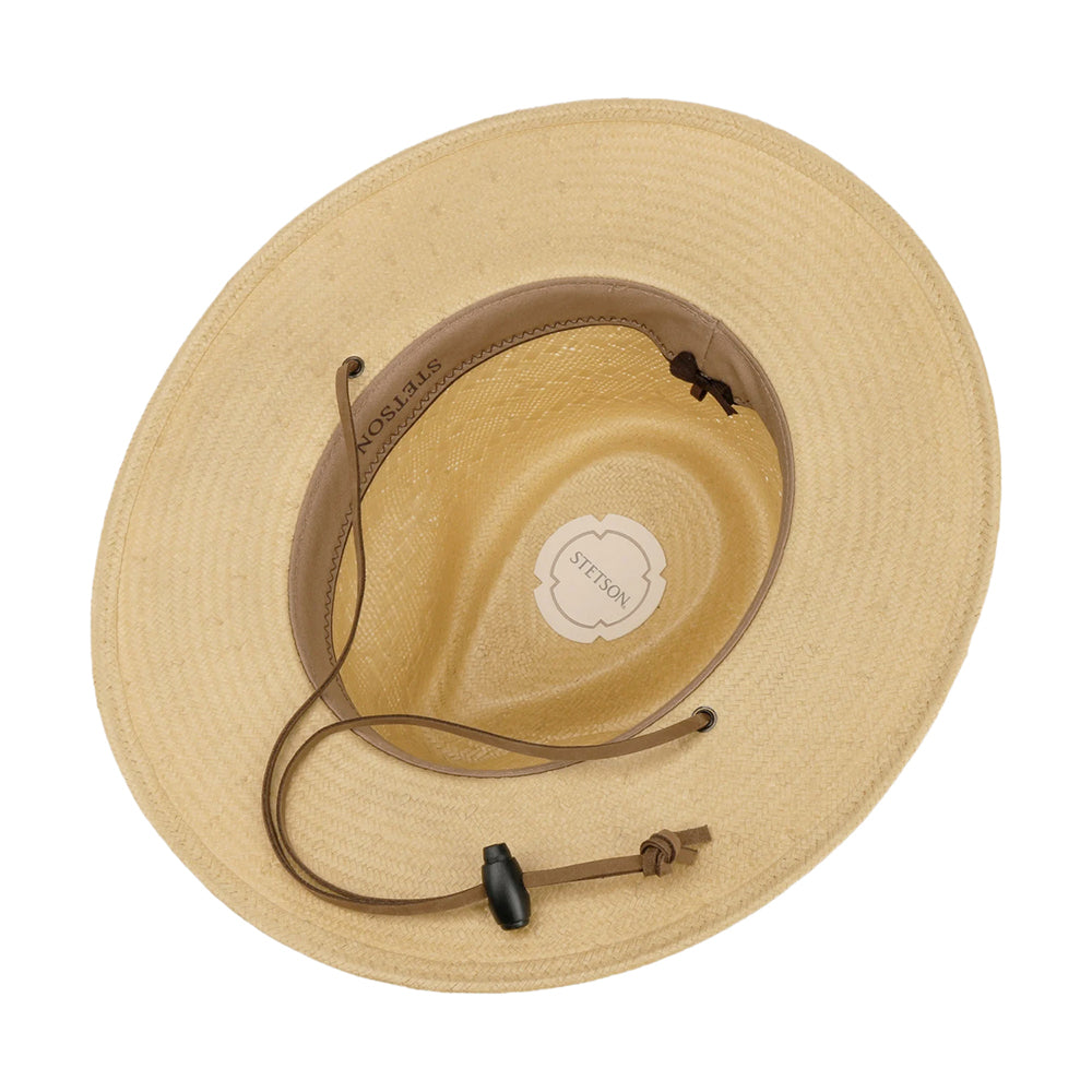 Chapeau Fedora Safari en Paille Toyo Ralcott Traveller naturel STETSON