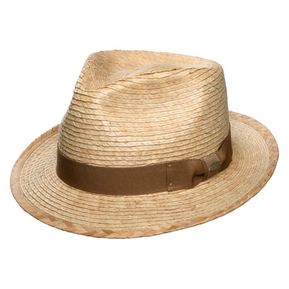 Chapeau Fedora en Paille de Palme Landon toast SCALA