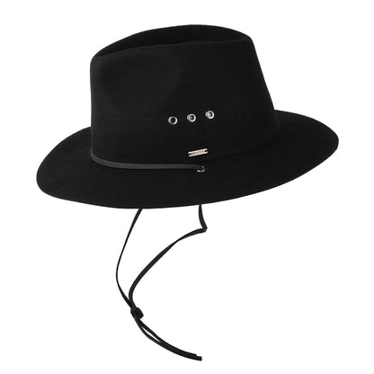 Chapeau Fedora Wesley Weather Guard noir BRIXTON