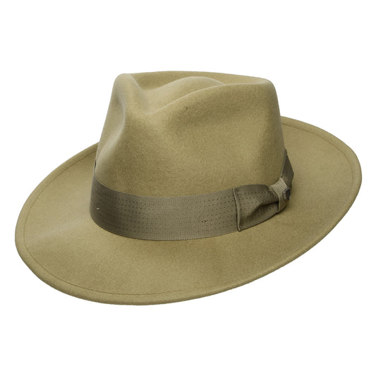 Chapeau Fedora Convertabrim Swindle en Laine Feutrée bronze BRIXTON