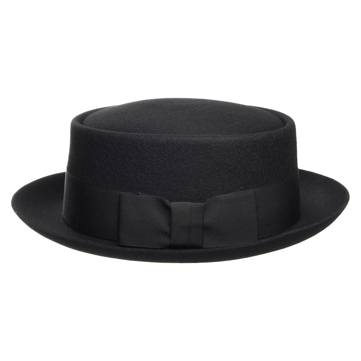 Chapeau Pork Pie en Laine Feutrée noir CHRISTYS