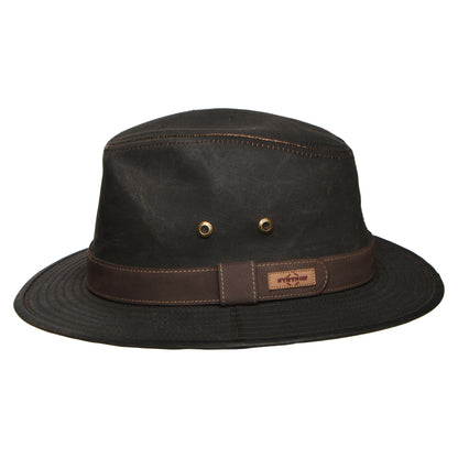 Chapeau Fedora Safari à Effet Usé Traveller marron STETSON