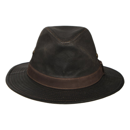 Chapeau Fedora Safari à Effet Usé Traveller marron STETSON