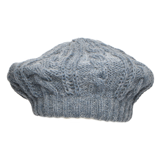 Béret à Torsades bleu fumé WHITELEY