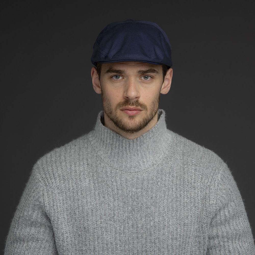 Casquette Plate Hydrofuge Graham bleu marine BAILEY