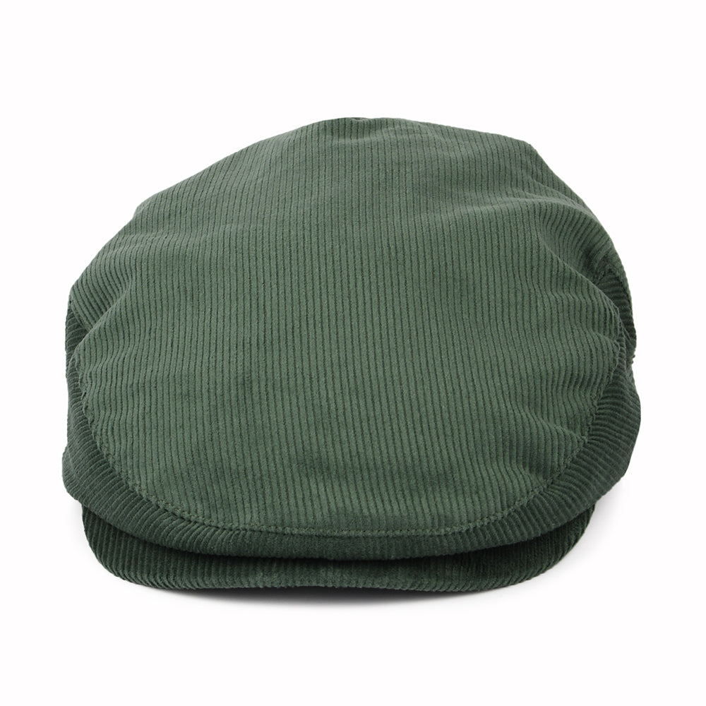 Casquette Plate en Velours Côtelé Hooligan vert sapin BRIXTON