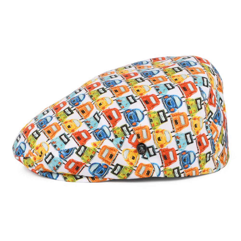 Casquette Plate en Coton Voitures Anciennes multicolore CITY SPORT