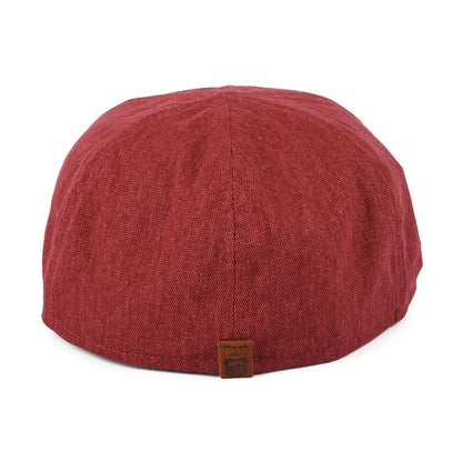 Casquette Plate Bec-de-Canard en Coton Porto rouge-vert FAILSWORTH