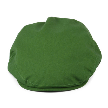 Casquette Plate Balmoral en Coton et Lin vert CHRISTYS