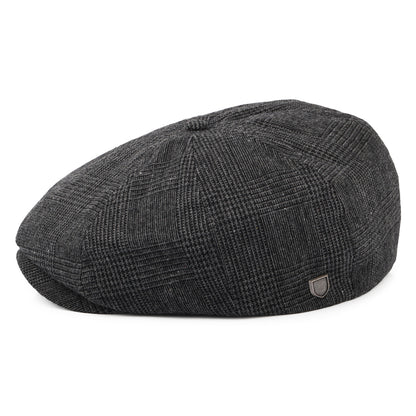 Casquette Gavroche Prince-de-Galles Brood anthracite BRIXTON