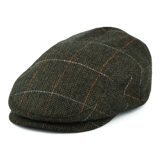 Casquette Plate à Carreaux et Chevrons Hooligan bronze-noir BRIXTON