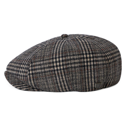 Casquette Gavroche à Carreaux Brood khaki-marron BRIXTON