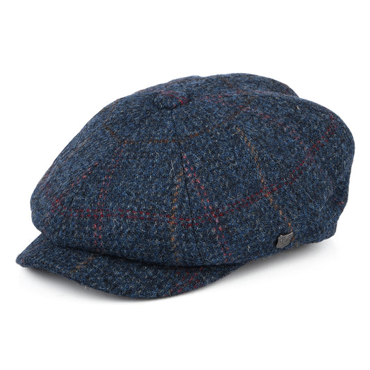 Casquette Gavroche en HARRIS TWEED à Carreaux Carloway denim-multicolore FAILSWORTH