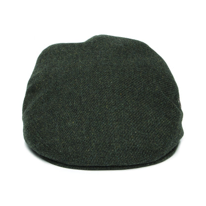 Casquette Plate en Laine Vierge Chinée vert foncé CITY SPORT