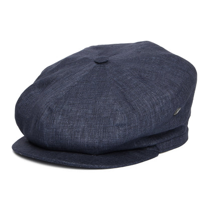 Casquette Gavroche en Lin Léger denim foncé CITY SPORT