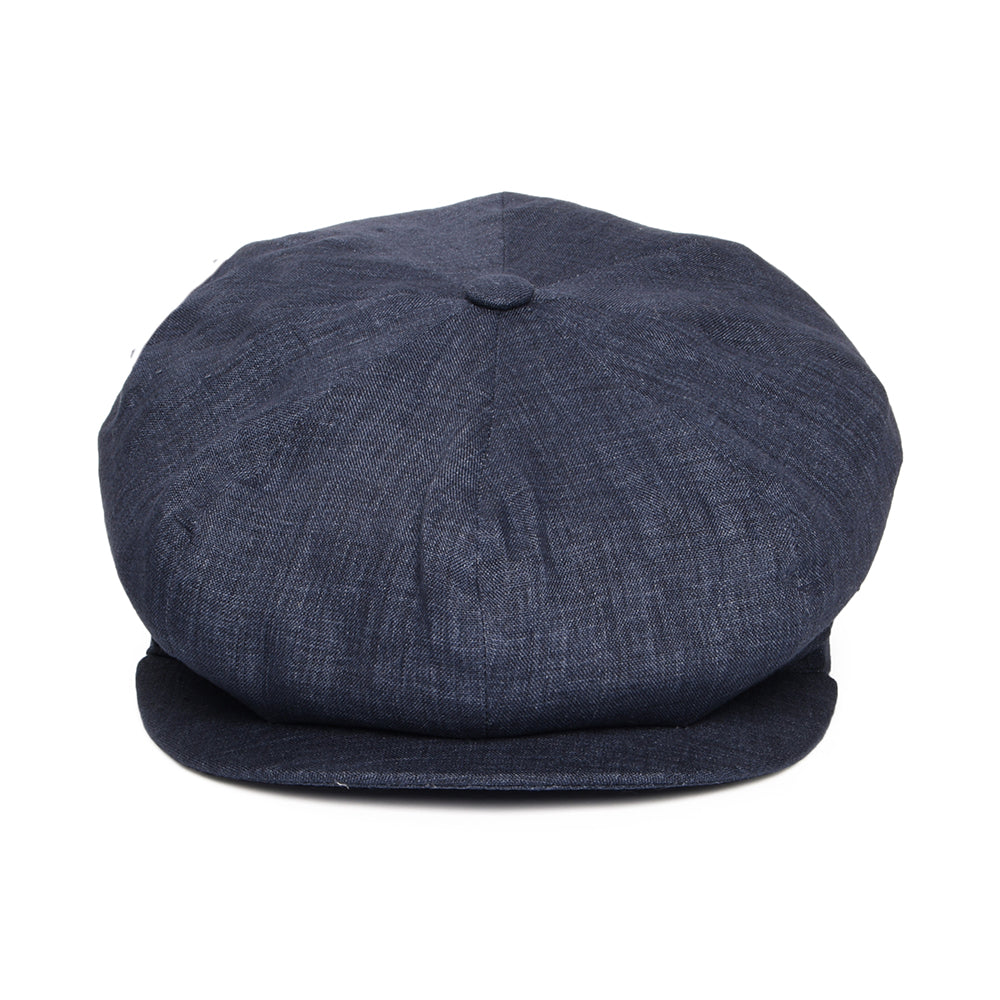 Casquette Gavroche en Lin Léger denim foncé CITY SPORT