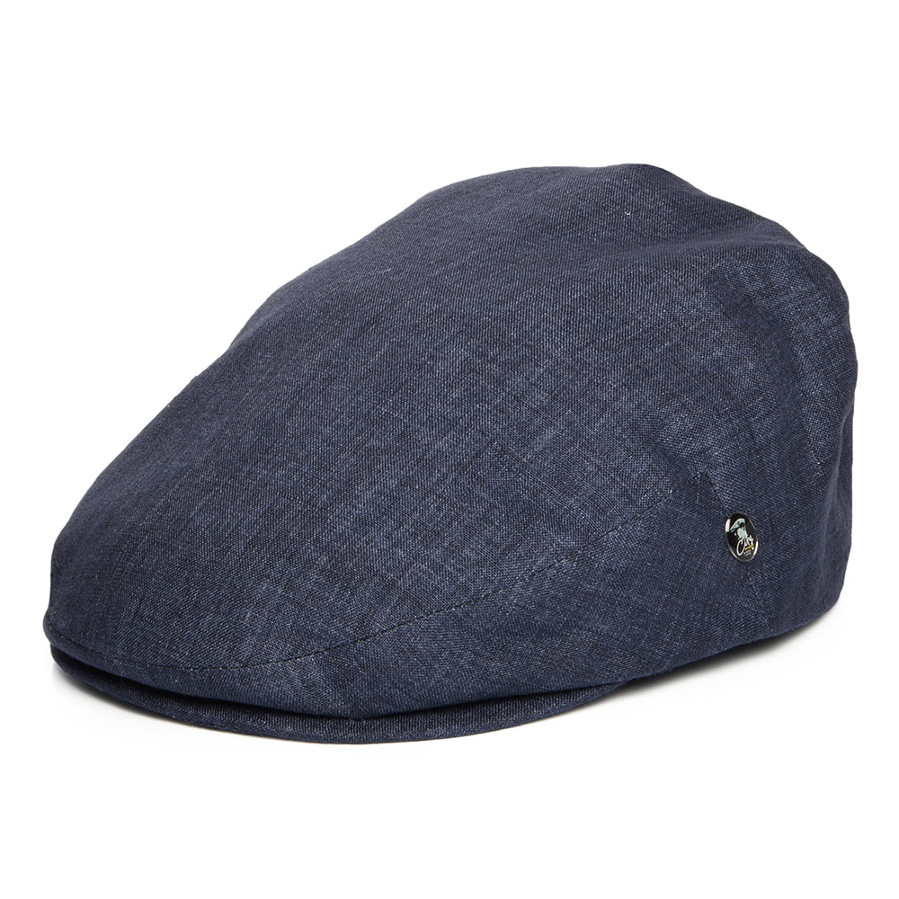 Casquette Plate en Lin Léger denim foncé CITY SPORT