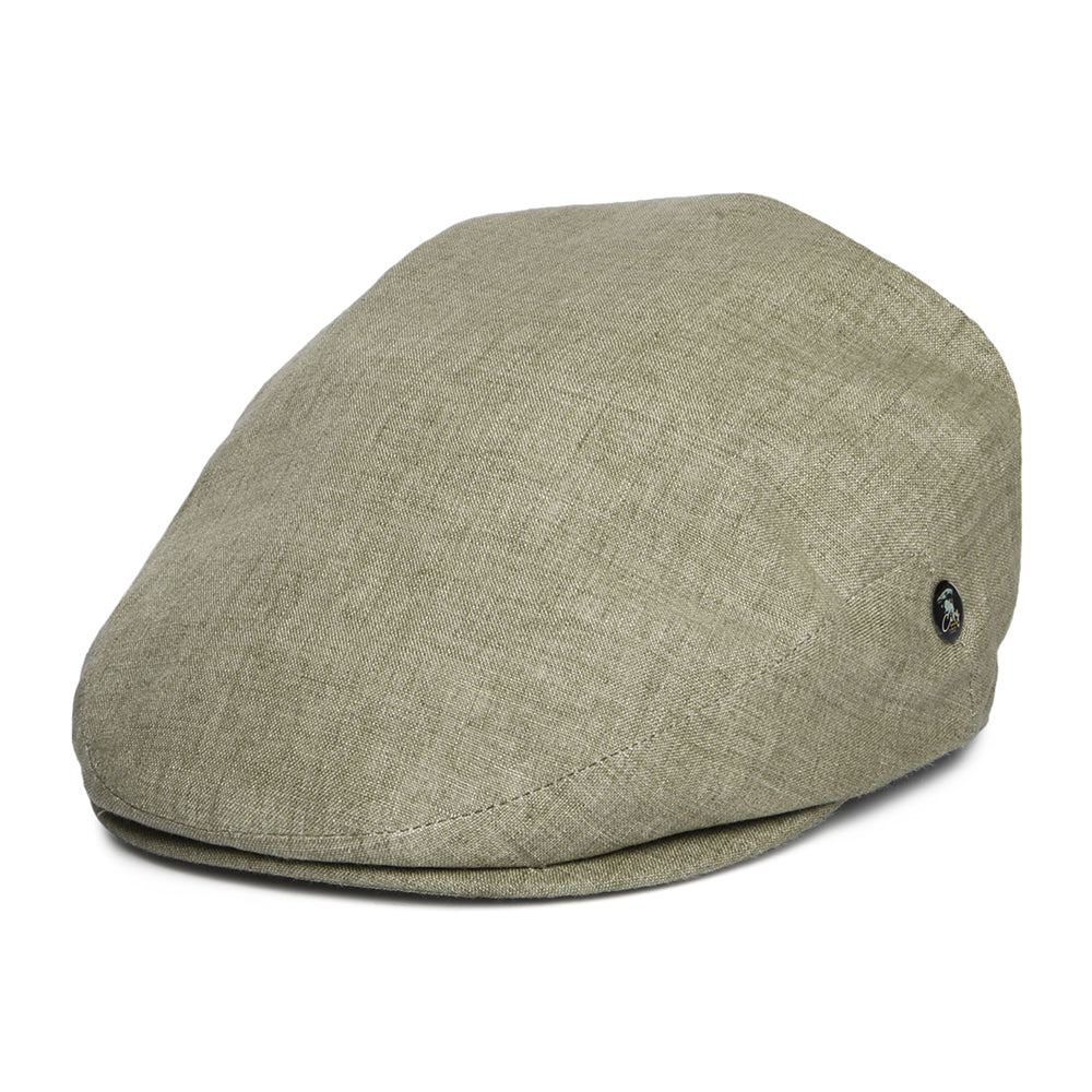Casquette Plate en Lin Léger olive CITY SPORT