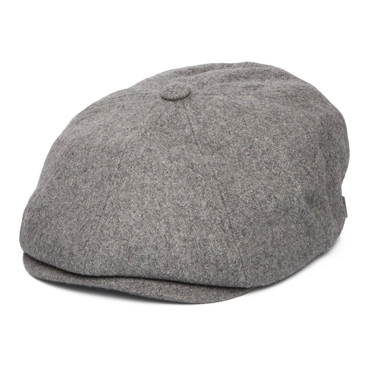 Casquette Gavroche en Flanelle Brood gris chiné foncé BRIXTON