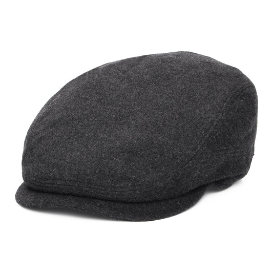 Casquette Plate en Laine et Cachemire Driver anthracite STETSON