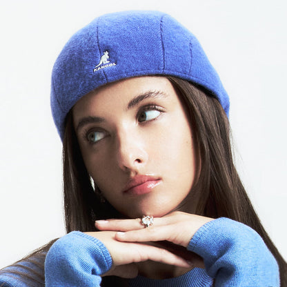 Casquette Plate en Laine 507 indigo KANGOL