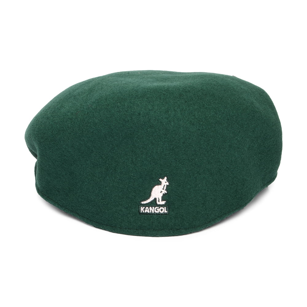 Casquette Plate en Laine 504 émeraude KANGOL