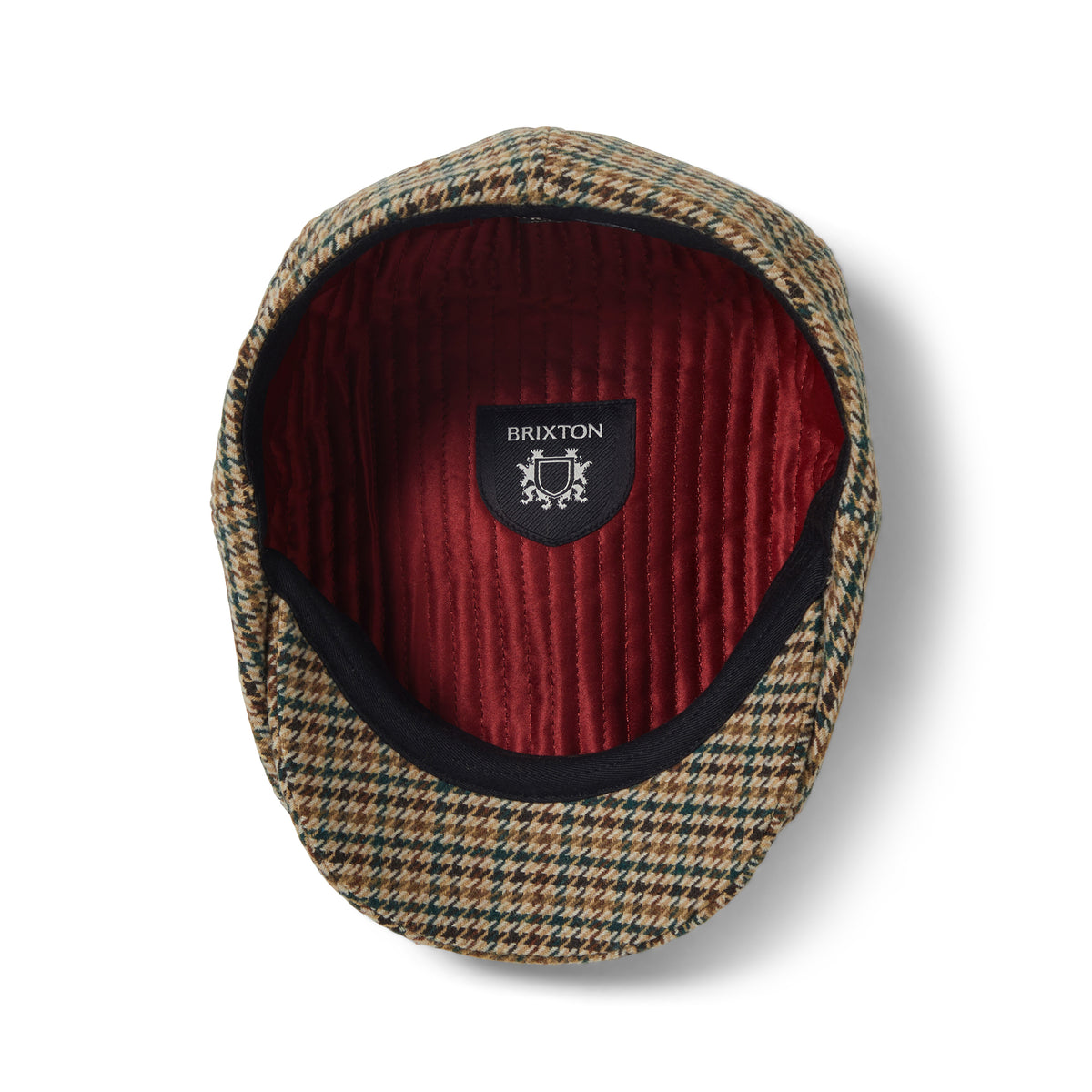 Casquette Gavroche Pied-de-Poule Brood khaki-ochre-vert BRIXTON