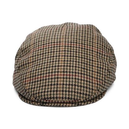 Casquette Plate Pied-de-Poule Norwich en Tweed de Laine sable-multi FAILSWORTH