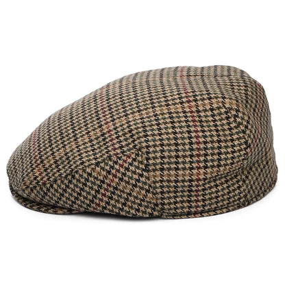 Casquette Plate Pied-de-Poule Norwich en Tweed de Laine sable-multi FAILSWORTH