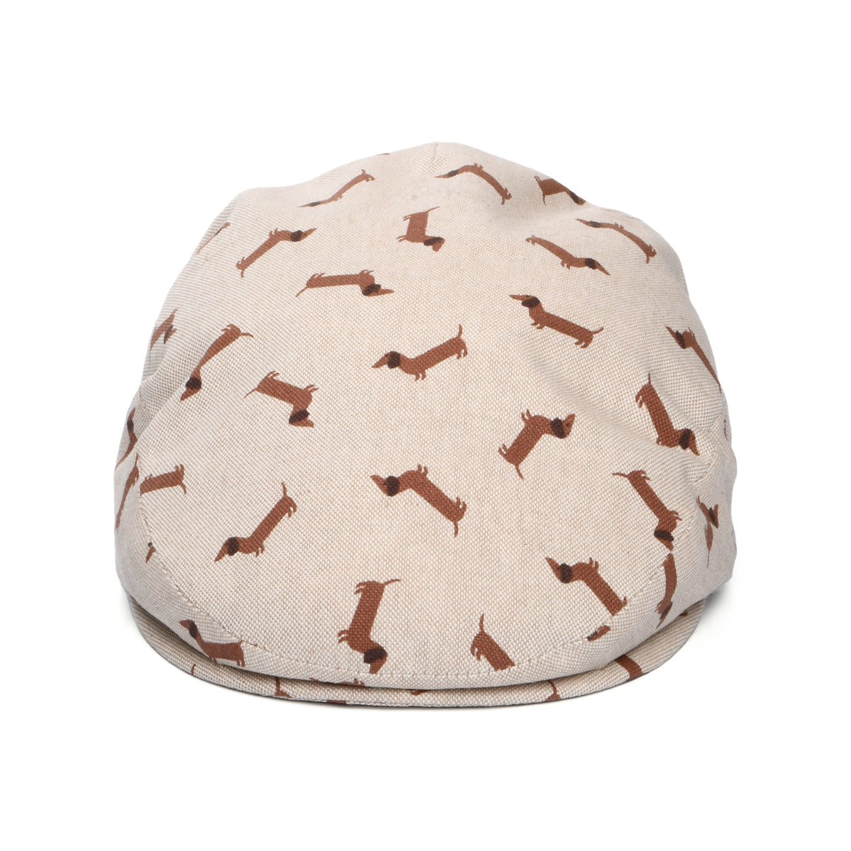 Casquette Plate en Coton Teckel beige CITY SPORT