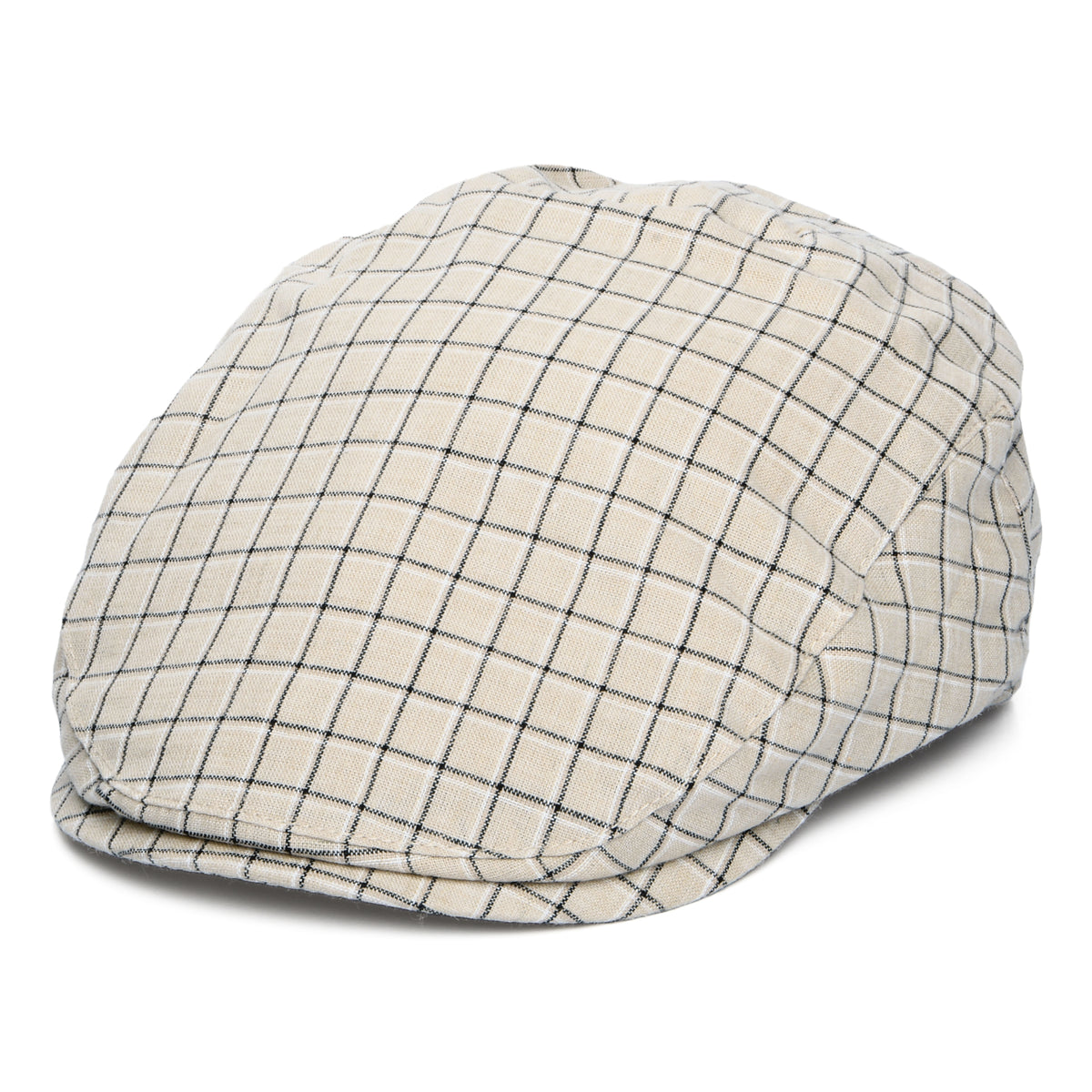 Casquette Plate en Coton et Lin Liam beige BAILEY