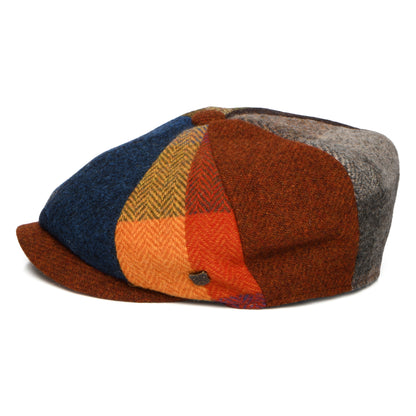 Casquette Gavroche en HARRIS TWEED Uig multicolore FAILSWORTH