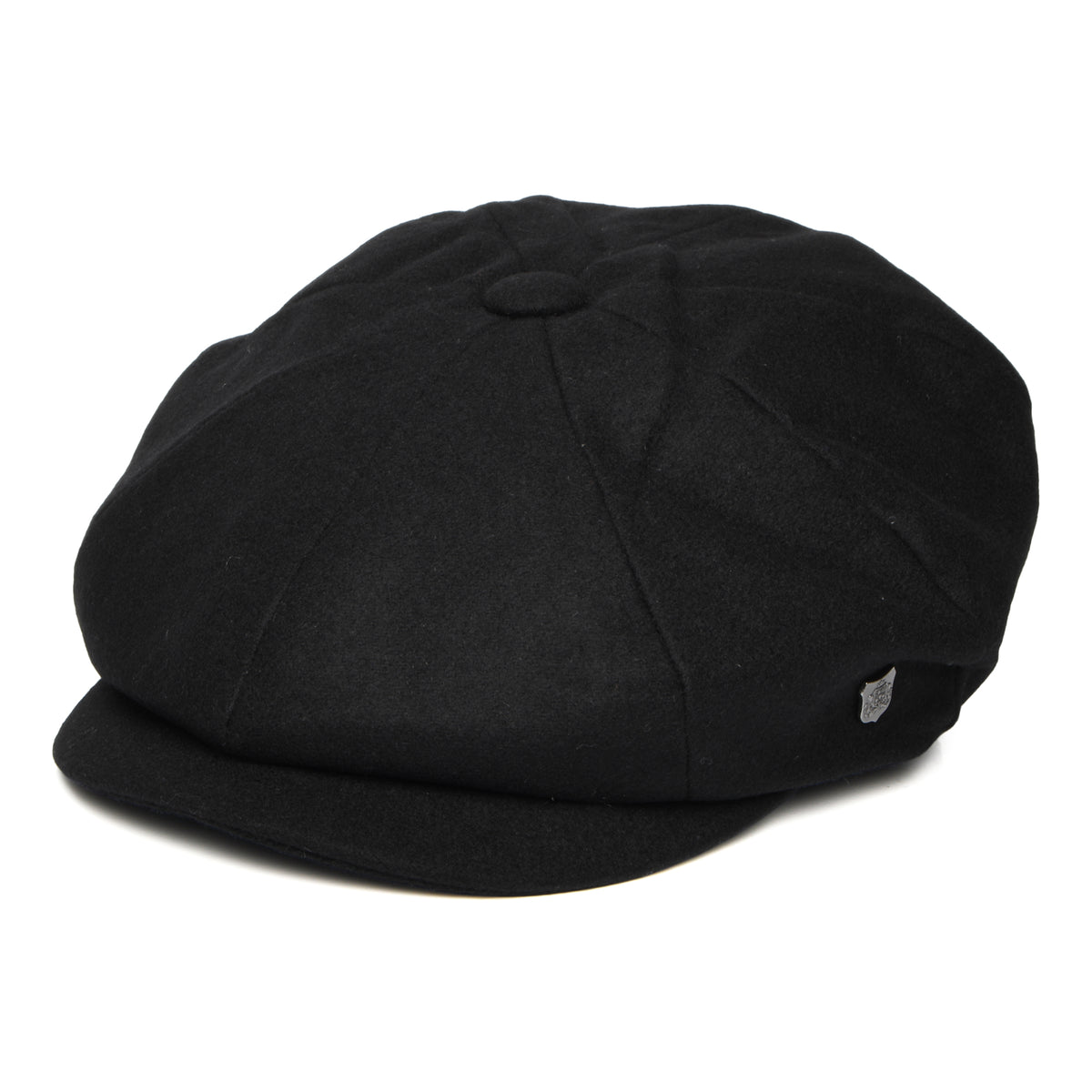 Casquette Gavroche en Melton Italien Gino noir FAILSWORTH