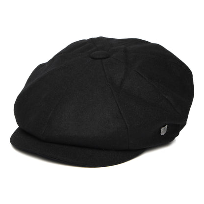 Casquette Gavroche en Melton Italien Gino noir FAILSWORTH