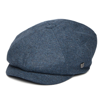Casquette Gavroche en Melton Italien Gino bleu denim FAILSWORTH