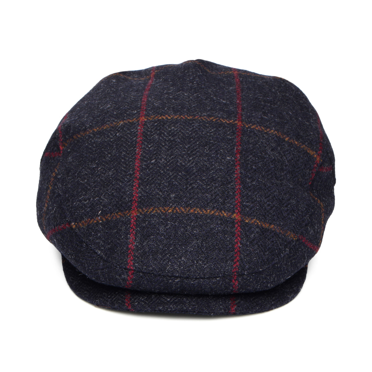 Casquette Plate Imperméable à Carreaux bleu marine-rouille-rouge FAILSWORTH
