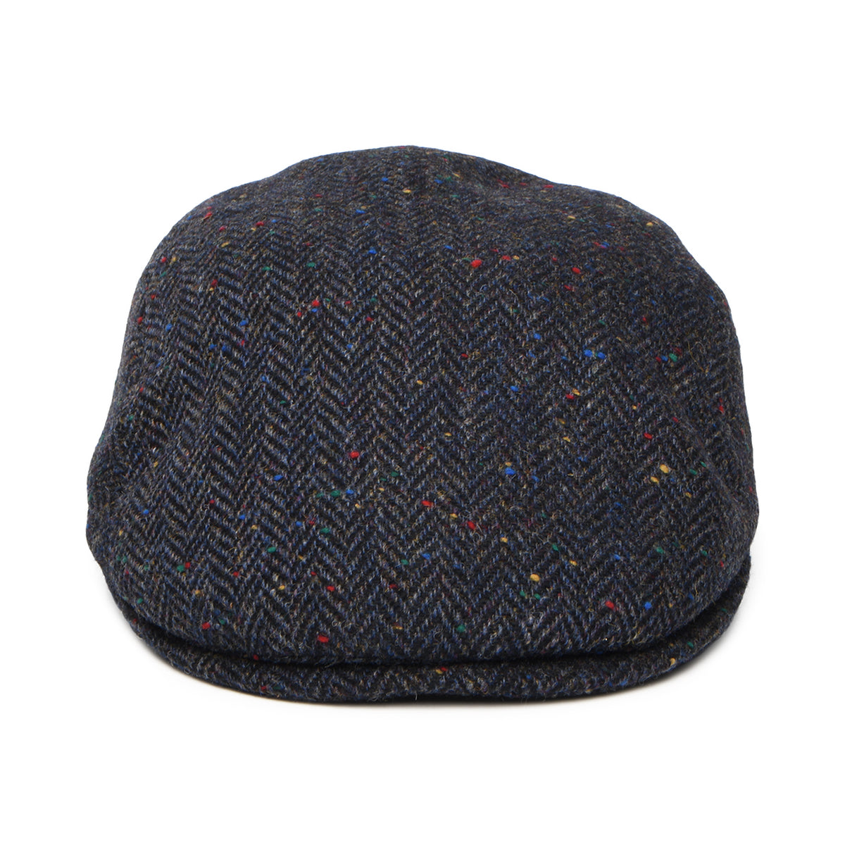 Casquette Plate en Laine Vierge à Chevrons Porto bleu marine CITY SPORT