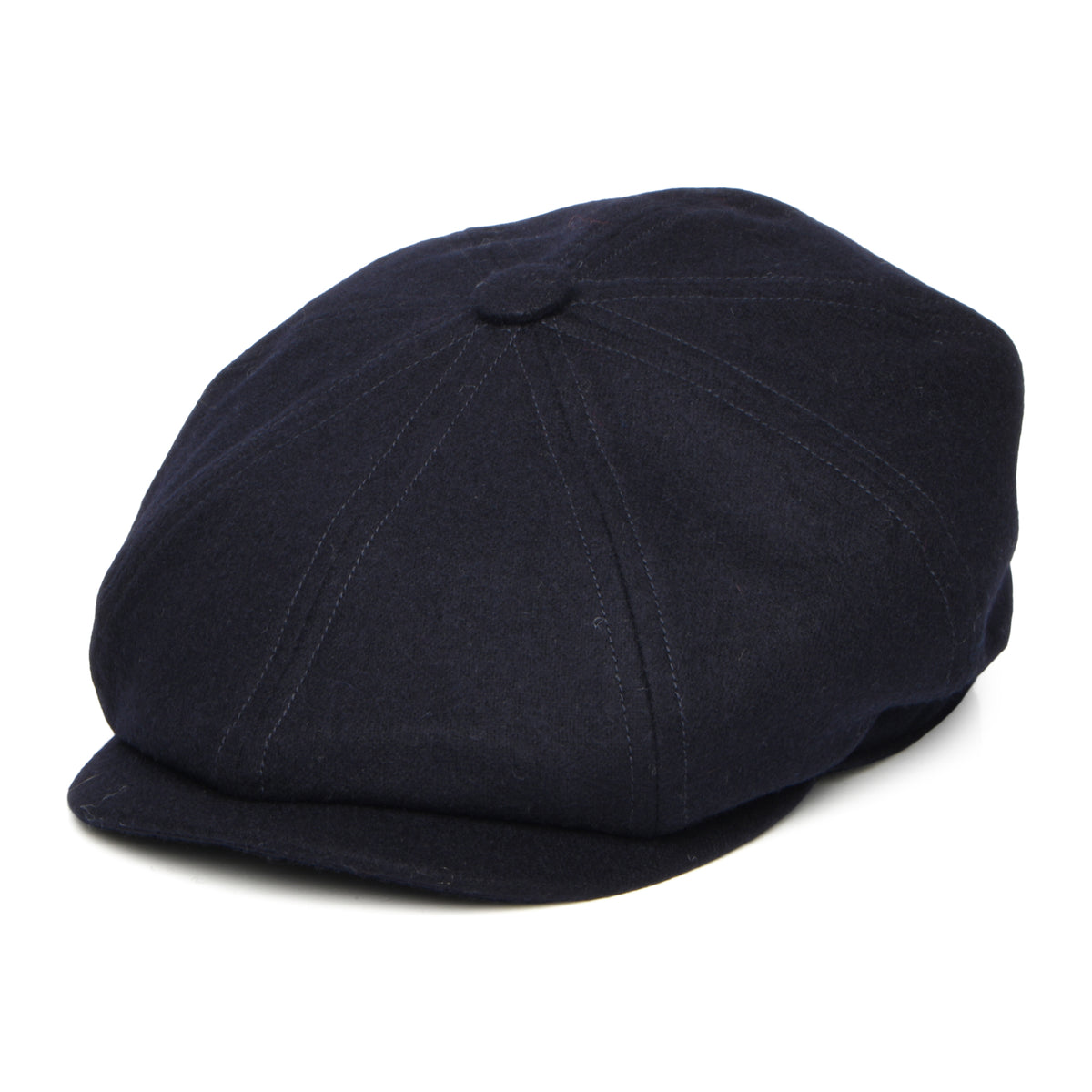 Casquette Gavroche en Laine Loden Brooklyn bleu marine CHRISTYS