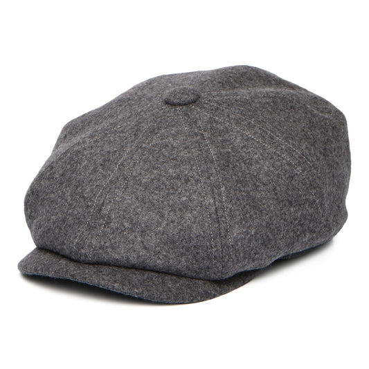 Casquette Gavroche en Laine Loden Brooklyn gris CHRISTYS