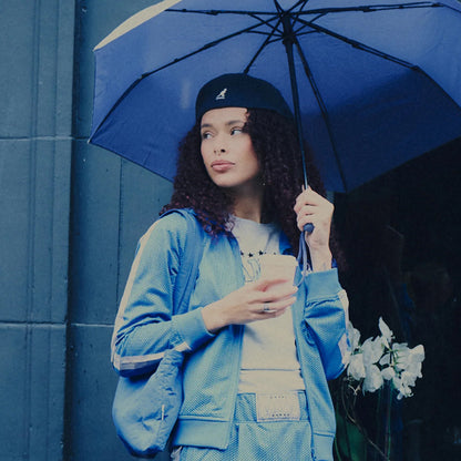 Casquette Plate en Laine 504 bleu marine KANGOL