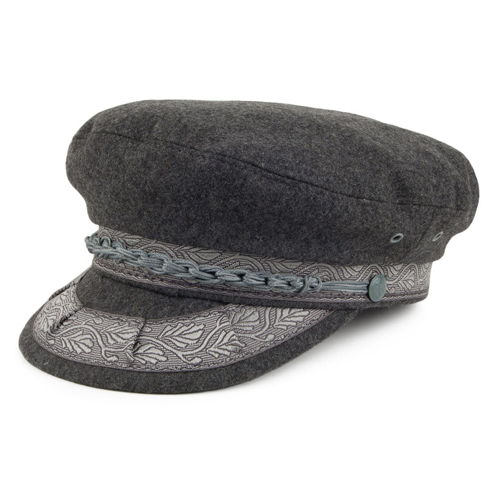Casquette de Marin Grec en Laine gris JAXON & JAMES
